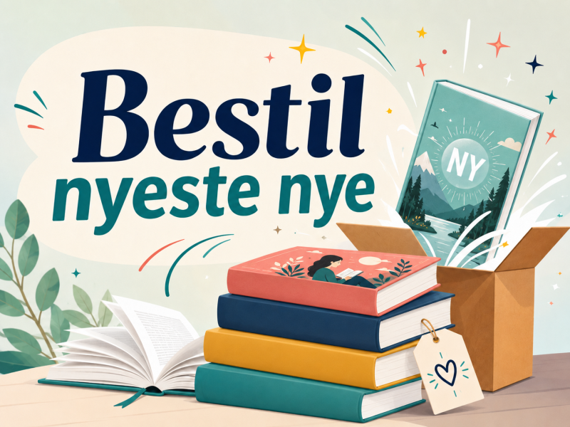 Nye bøger der kommer fra en kasse